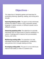 Designing Games and Exercises for Developing Listening, Speaking, Reading and Writing Skills - Image 3