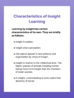 List down few (classroom) learning situations involving insightful learning. - Image 3