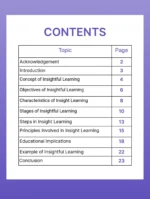 List down few (classroom) learning situations involving insightful learning. - Image 2