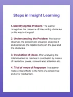 List down few (classroom) learning situations involving insightful learning. - Image 4