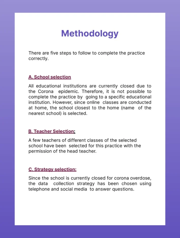 Visit a school (Practice Teaching) and find out the different measures / activities taken by school or teachers for healthy mental health of the children by interviewing school teachers - Image 3