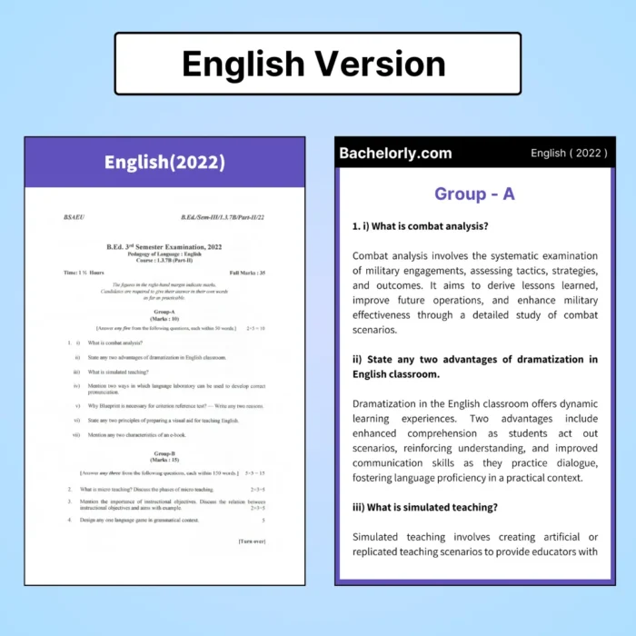 wbuttepa bsaeu 3rd sem ebook for 2025 english version picture B.Ed 3rd Semester Solved Question Papers ebook- WBUTTEPA / BSAEU - Image 9