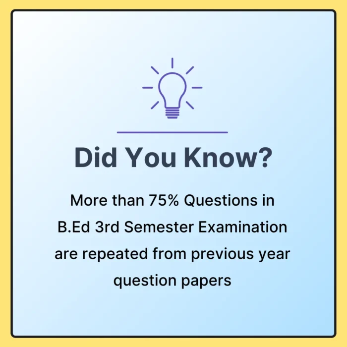 wbuttepa bsaeu 3rd sem ebook for 2025 some facts B.Ed 3rd Semester Solved Question Papers ebook- WBUTTEPA / BSAEU - Image 7