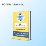 B.Ed 1st Semester Previous Years Solved Question Papers eBook - WBUTTEPA / BSAEU