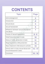 Visit schools and study the sexual abuse and sexual harassment cases - Image 2