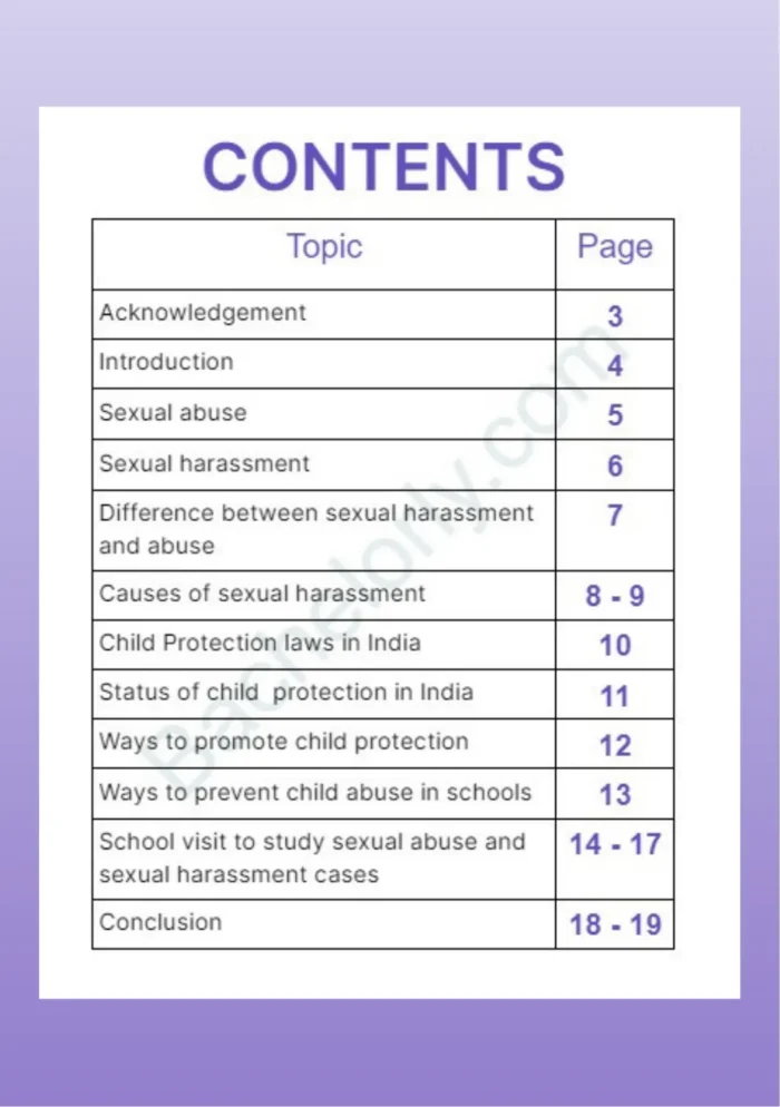 Visit schools and study the sexual abuse and sexual harassment cases - Image 2