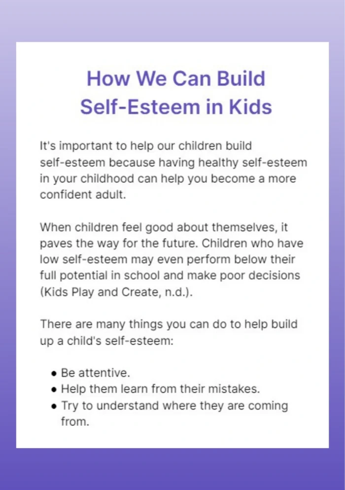 Designing and applying activities to develop self-esteem - Image 3