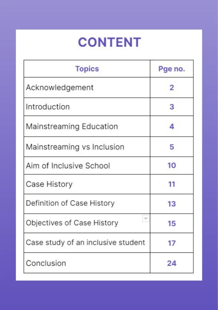 Case Study of one main streamed (Inclusive) student(A) Role of a parent. (B) Role of a teacher: Special School Teacher, General School Teacher (C) Role of Counsellor - Image 2