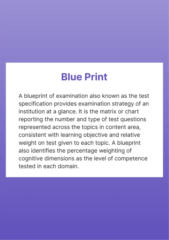 Preparation of Blue Print and a question paper - Image 3