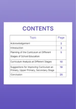Analysis of School Curriculum at different stages - Image 2