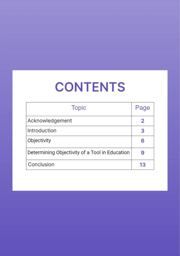 Determining the objectivity of a tool - Image 2