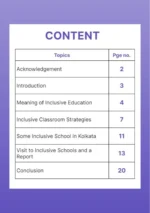 Visit to Inclusive Schools and to observe classroom transaction of any one of such school in West Bengal and make a report of the same. - Image 2