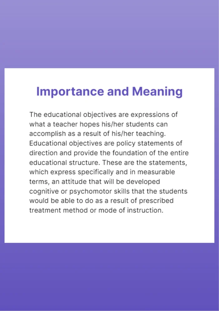 Writing educational objectives, learning experience and corresponding evaluation techniques, General and specific objectives. - Image 3