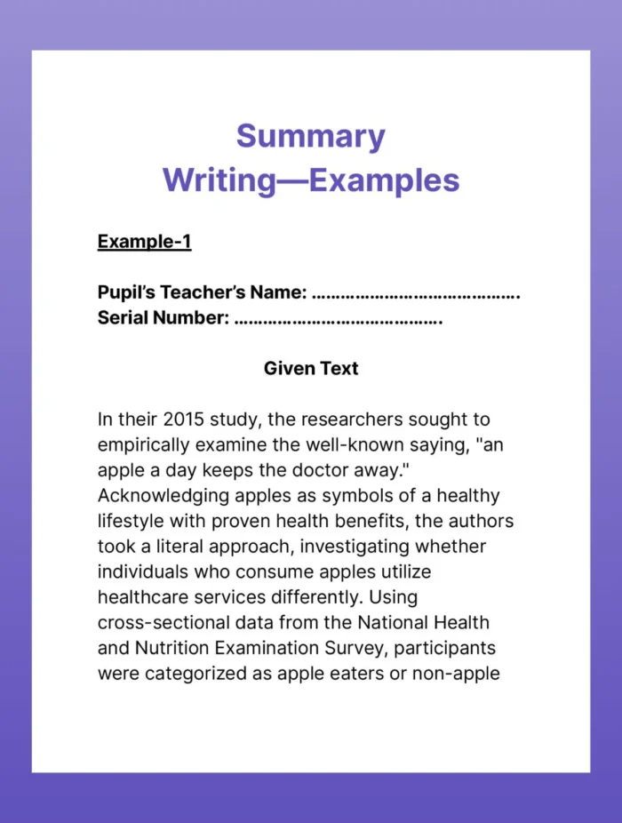 Complete given text in stipulated time and summarize it in 6/7 lines with a suitable title. - Image 4