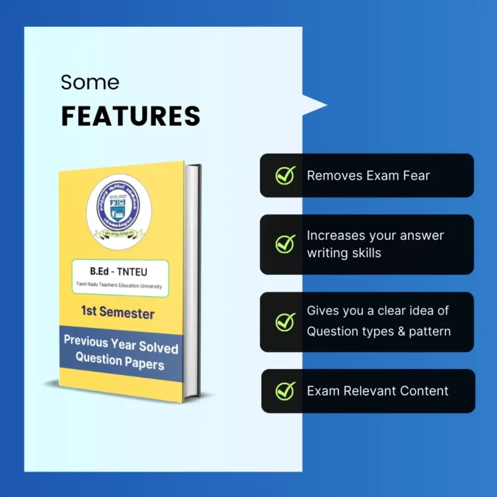TNTEU B.Ed 1st Semester Previous Year Solved Question Papers eBook - Image 7