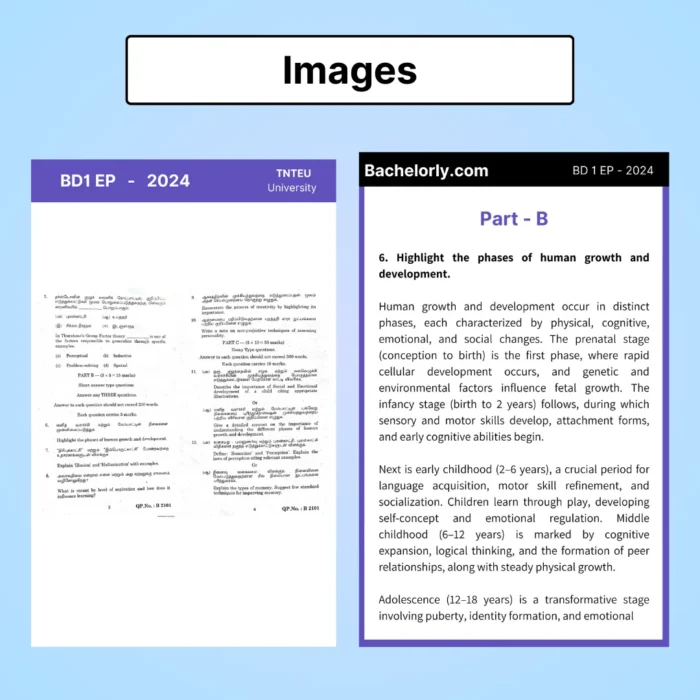 TNTEU B.Ed 1st Semester Previous Year Solved Question Papers eBook - Image 9