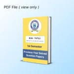 TNTEU B.Ed 1st Semester Previous Year Solved Question Papers eBook