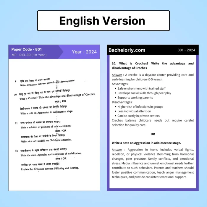 Madhya Pradesh DELED 1st Year Solved Question Papers eBook - Image 7