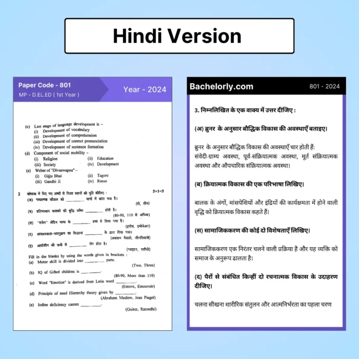 Madhya Pradesh DELED 1st Year Solved Question Papers eBook - Image 8