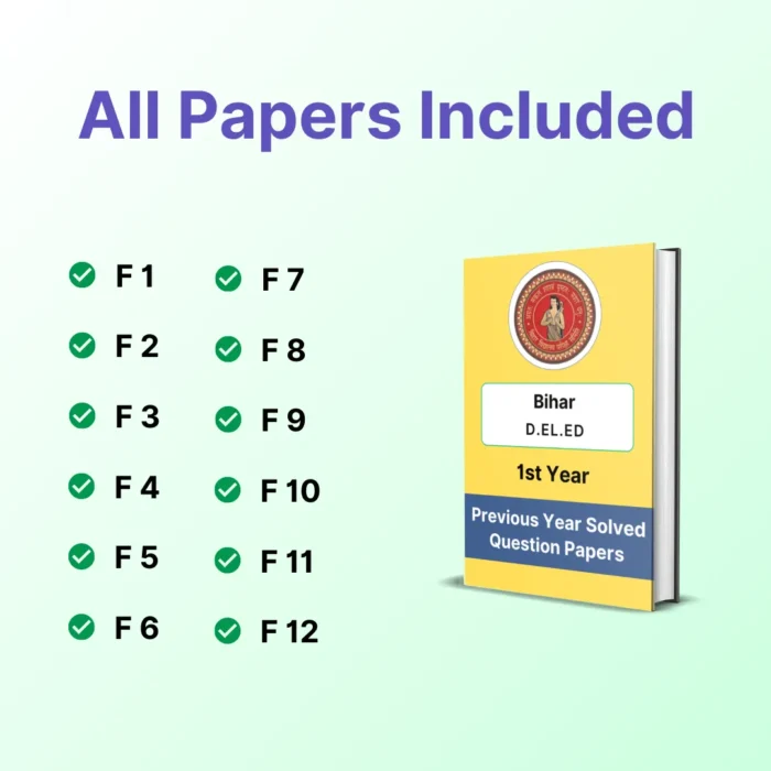 Bihar DELED 1st Year Solved Question Papers eBook - Image 4