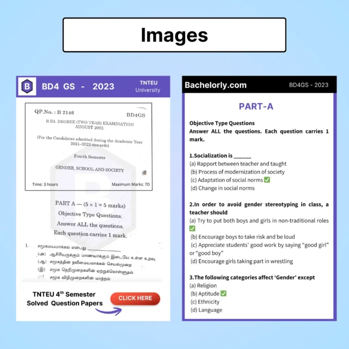 TNTEU B.Ed 4th Semester Previous Year Solved Question Papers eBook - Image 9
