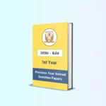 CCSU B.Ed 1st Year Solved Question Papers eBook