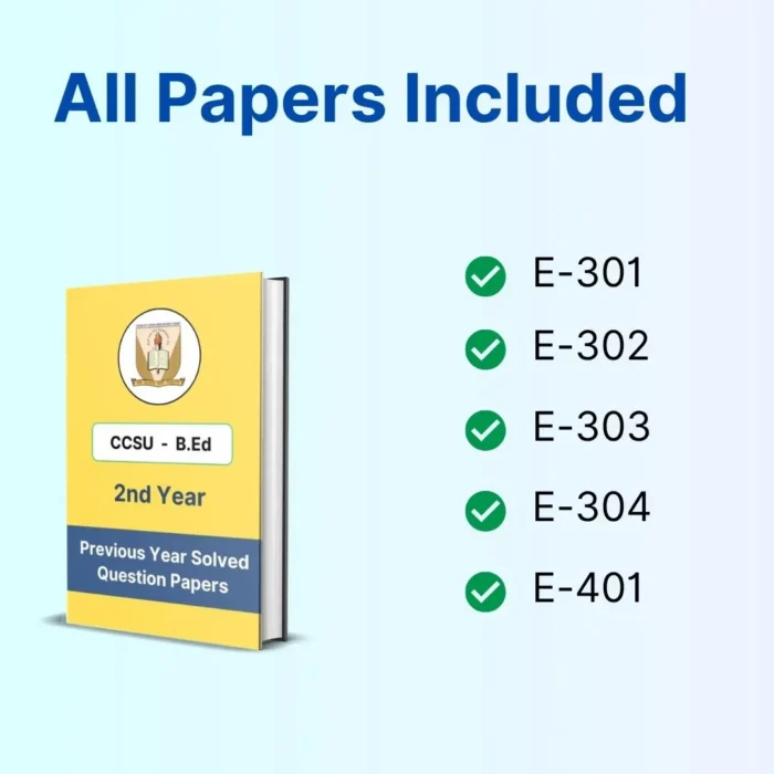 CCSU B.Ed 2nd Year Solved Question Papers eBook - Image 4
