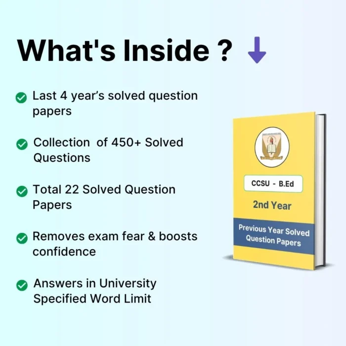 CCSU B.Ed 2nd Year Solved Question Papers eBook - Image 6